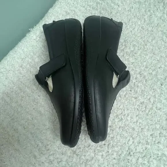 Hotter Sunset Black Leather Comfort Slip-On Shoes Sz US 9.5 UK 7.5 England Made - Picture 7 of 11